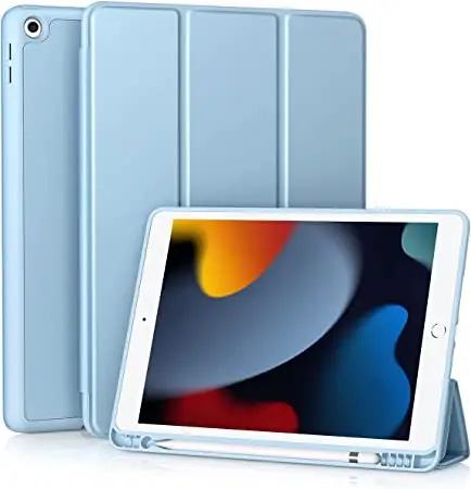 Para iPad 10.2/10.5 9.7 Air 3 Smart Silicone Case Lápis Titular 7 8 9th 10.9 Pro 11 Geração Suporte Magnético Tablet Capa