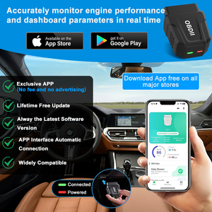 Werkseitig instock V011 obd 2 Scanner Wireless Ulme Bluetooth iPhone obd2 Scanner Auto diagnose Scan-Tool für alle Fahrzeuge