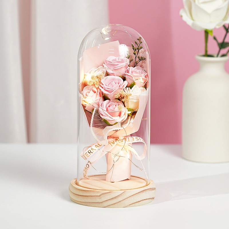 7 roses roses et blanches