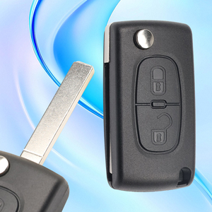 SZMAISHI 2 düğmeler Flip katlanır uzaktan kumanda araba anahtarı sormak için 433MHz ASK çip CE0523 p-eugeot araç anahtarı ile kesilmemiş VA2 bıçak - Product Image 4