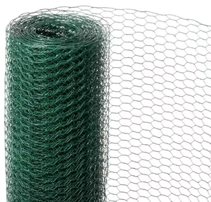 Red de malla de alambre hexagonal recubierta de PVC galvanizado de 1/2 "3/4" 1 "2" para esgrima Uso de conejo de pollo - Product Image 3