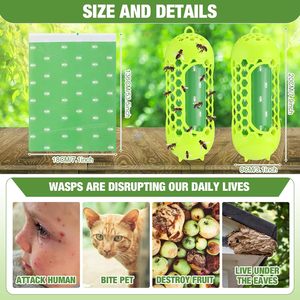 Reusable Eco-friendly Plastic Outdoor <strong>Wasp</strong> Traps Hanging Bee Fly Sticky Trap For Garden Patio Camping Picnic Fruit Fly Killer - Product Image 4
