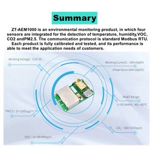 Датчик температуры и влажности воздуха PM2.5 CO2 VOC/TVOC/VOCS 4 в 1 - Product Image 4