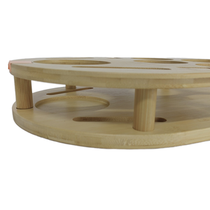 Hình bầu dục tre ghế Snack Khay Sofa tay vịn bảng cho đồ uống đồ ăn nhẹ & điều khiển từ xa linh hoạt Non-Slip sofa cánh tay Clip bảng - Product Image 6