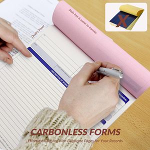 3部ノーカーボン作業指示書見積もりフォーム請負業者請求書8X11インチ請求書領収書NCRノーカーボン販売注文書 - Product Image 4