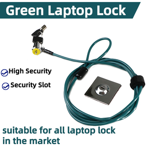 Cor personalização colorido 2m cabo rosa azul verde amarelo notebook telefone laptop segurança bloqueio com placa âncora