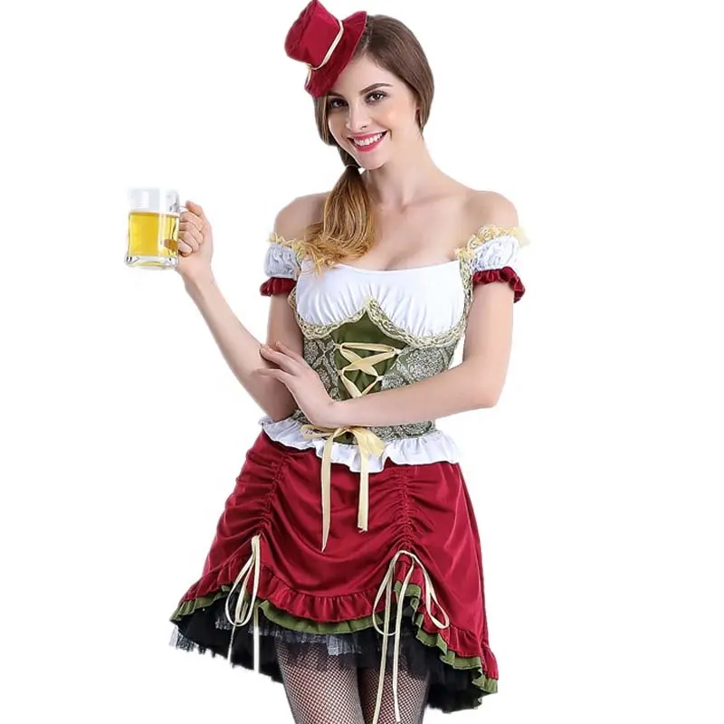 Vendita calda birra ragazza Oktoberfest Costume da donna