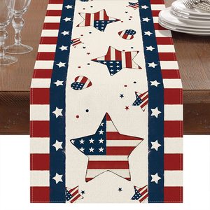 รักชาติวันเอกราชที่สี่ของศูนย์ตาราง july 4th วิ่งของธงอเมริกัน july ตกแต่งตาราง - Product Image 6