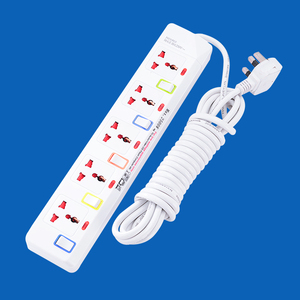 Weißer 5-Bit-Bandschalter Steckdosen leiste Steckdose 3M LANG für das Home Office Werkseitige Steckdose für SDK-Netzwerk verwenden - Product Image 1