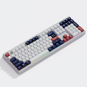 Teclado mecánico para juegos de tamaño completo de 108 teclas, Teclado mecánico de conmutación de luz RGB 19 de tres modos, interruptores programables para jugadores - Product Image 6
