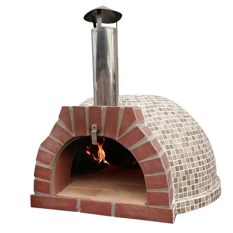 Wood Burning Pizza Oven Restaurant German 500 Degree Italy Large Round Pizza Oven