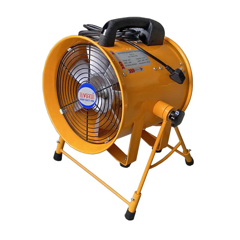 Ventilador elétrico de 8'' com ângulo ajustável, ventilador de metal industrial supervelocidade