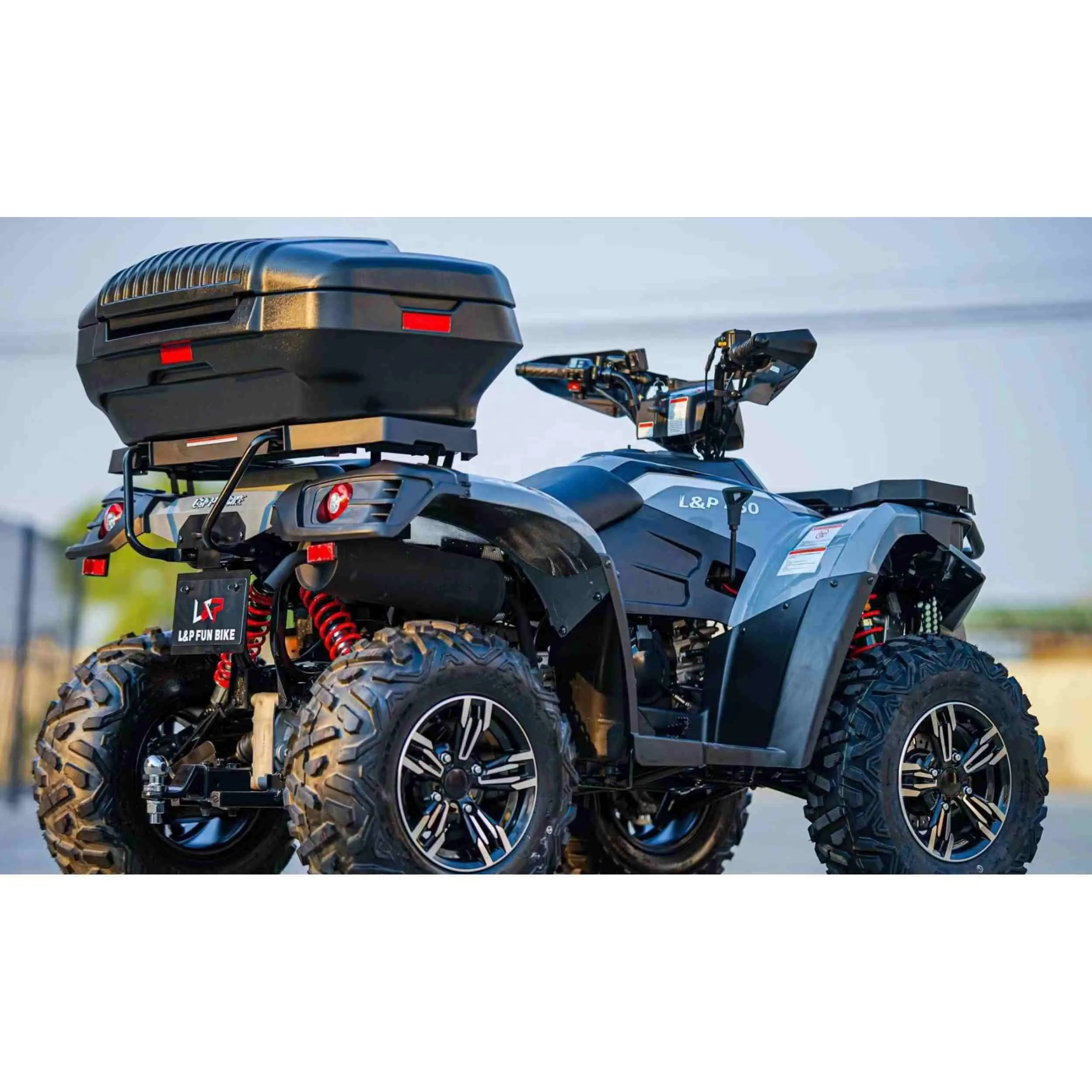 Venta caliente de fábrica de gran tamaño 150L entrega negra ATV Lock Pickup Tail Box para ATV Travel