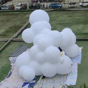 Dekor reklam için PVC asılı bulut Led aydınlatma helyum bulut balon küçük büyük büyük şişme bulutlar - Product Image 3