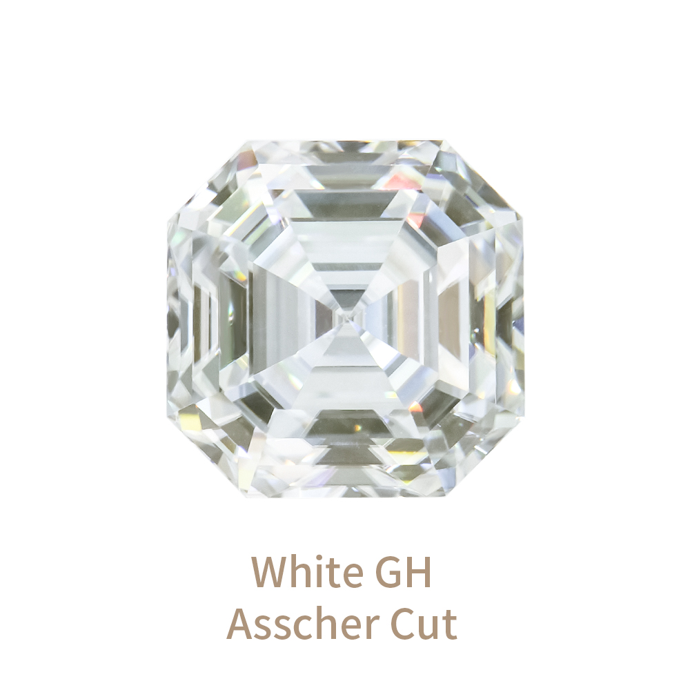 White GH Asscher Cut