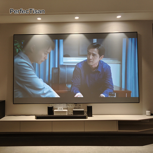 Perfectisan Fresnel หน้าจออ่อน120นิ้ว1.5เลเซอร์โปรเจคเตอร์4K 8K สั้นพิเศษโยนแสงล้อมรอบหน้าจอ - Product Image 1