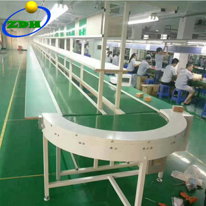 工厂自动生产线用90 180度聚氯乙烯曲线转向带式输送机 - Product Image 4