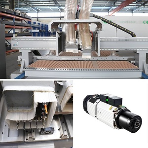 Mesa de trabajo de 2100x3000mm para fabricación de puertas de madera, máquina cnc con carga automática, mesa de descarga - Product Image 4
