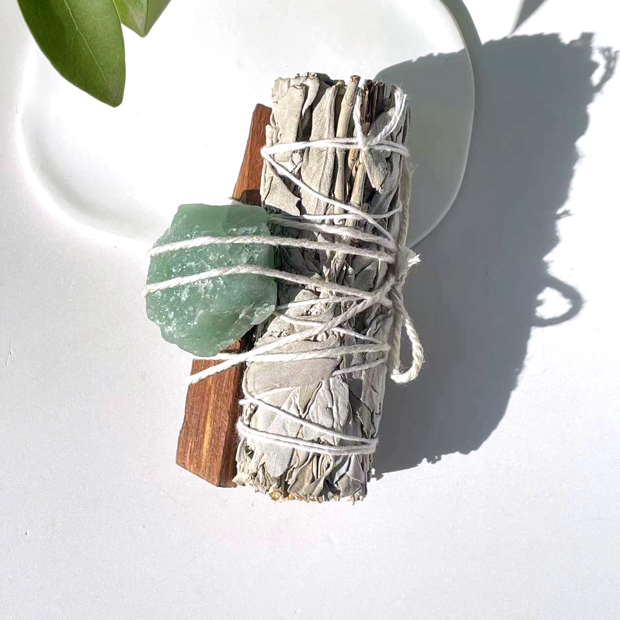 Ensemble aventurine verte