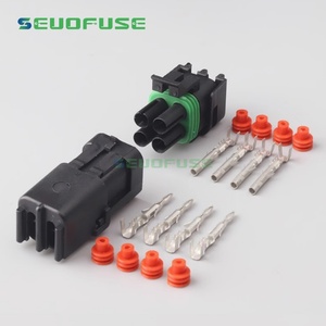 Enchufe de acoplamiento macho y hembra automotriz 1 orificio 2 núcleos 3 orificios 4 núcleos 6P conector impermeable automotriz Delphi - Product Image 4