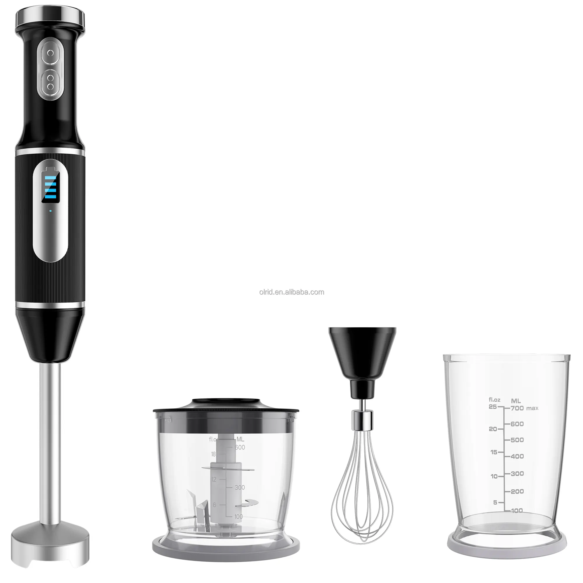 5 in1 Food Chopper 200W Milch shake Eis Immersion mischer Handbuch Mixer Ergonomische Multifunktion küche Haushalt Stick Stab mixer