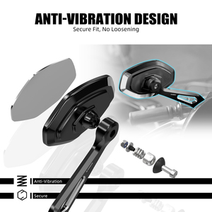 Nicecnc Bộ Gương Chiếu Hậu Lồi nâng cấp cho Harley Softail Street Bob Fxbbs Low Rider St Street Glide Sportster 883 1200 - Product Image 6