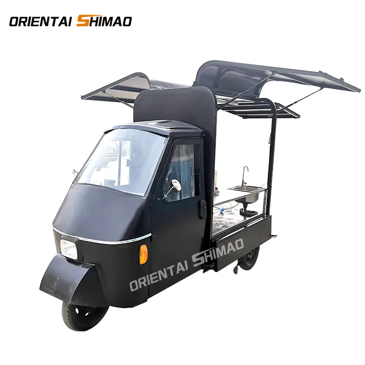 tuk tuk electric food truck bbq food trailer for sale