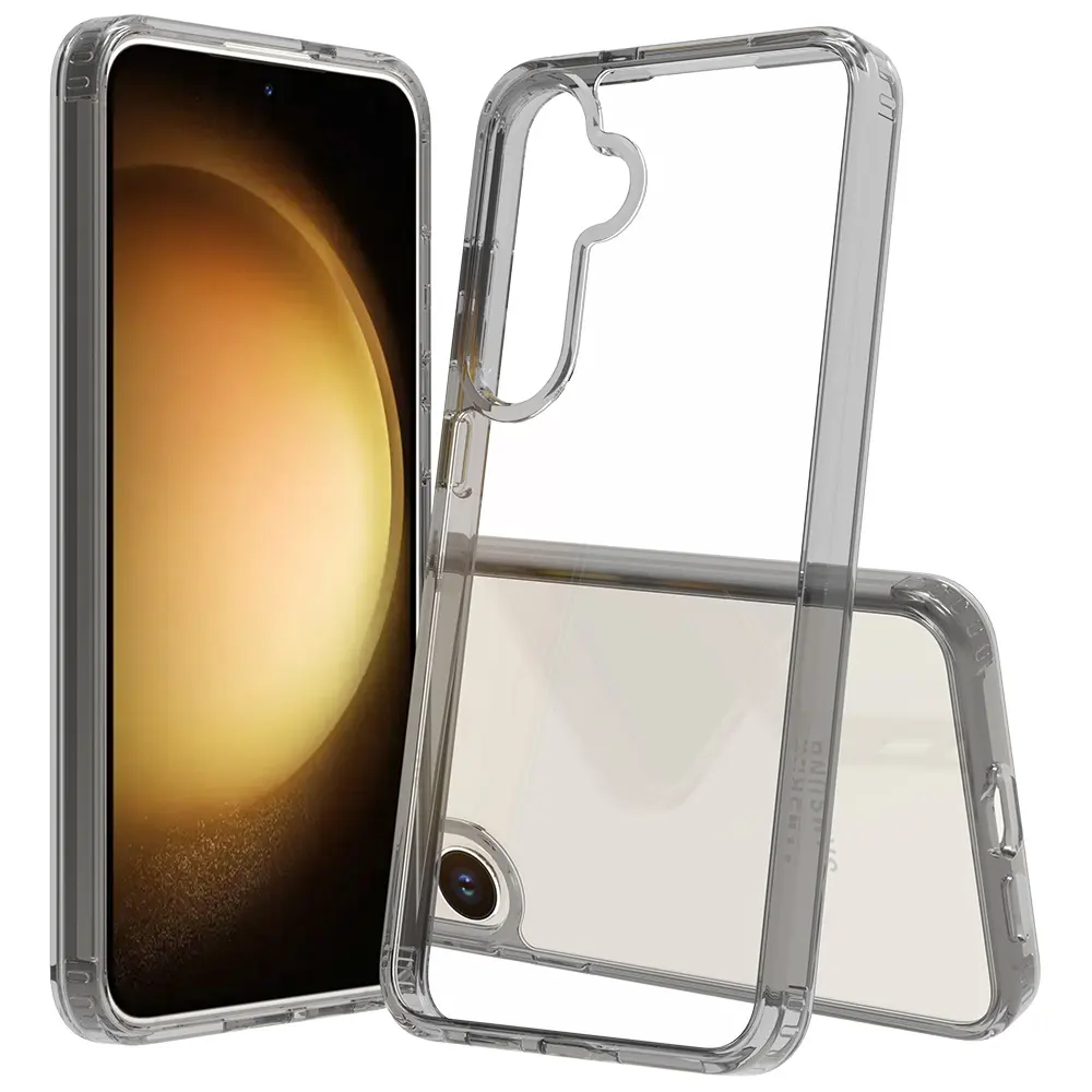Preço barato Mobile Phone Cover Tpu Pc Soft Transparente Clear Shockproof Mobile Phone Cases Para Samsung S24 Plus Ultra