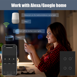 Telecomando Wireless USW8841B 4 gang wifi controllato programmabile 110volt interruttori luce elettrica tipo 114*75 - Product Image 6
