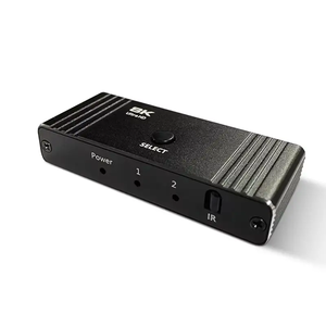 Interruptor bidireccional 8K HDMl2.1, interruptor de ultra alta definición, 2 puertos, transmisión bidireccional, divisor de conmutador HDMI2, 2 entradas y 1 salida