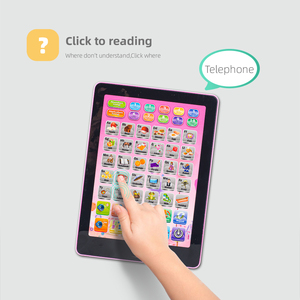 2024 nuevo ordenador portátil inteligente para niños multifuncional educación temprana máquina de aprendizaje de inglés pantalla táctil tableta Juguetes - Product Image 3
