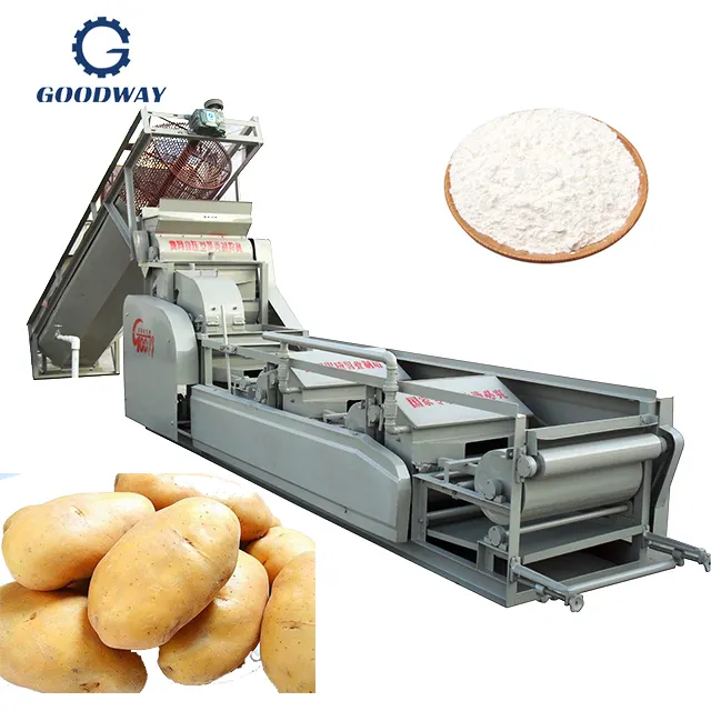Aardappelzetmeel Productielijn Aardappelzetmeel Machine Cassave Zetmeel Poeder Machines