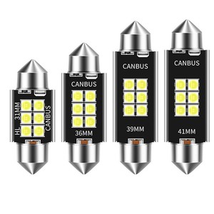 Yüksek kaliteli oto iç LED ampul C5W 3030 6SMD Festoon 12V5W mavi ışık 6000K renk sıcaklığı IP67 su geçirmez oranı - Product Image 2