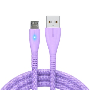 สายชาร์จมือถือไมโคร USB C V8 66W 3A ไนลอนวันที่ถักด้วยการชาร์จเร็ว5A ทองแดงบริสุทธิ์สำหรับใช้ในคอมพิวเตอร์ - Product Image 2
