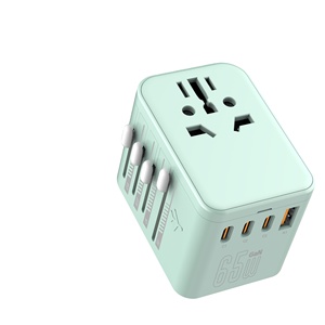 Venta caliente todo en uno enchufe adaptador de viaje universal con <span class=keywords><strong>USB</strong></span> y cargador de pared tipo <span class=keywords><strong>C</strong></span> 3.4A 100W 65W 35W 20W para Reino Unido UE EE. UU. AU - Product Image 3