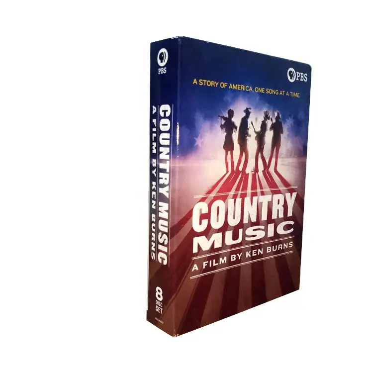Envío Gratis DDP Comprar NUEVO fabricante de China DVD CONJUNTOS EN CAJA PELÍCULAS Programa de televisión Película Disco Duplicación Impresión Country Music 8 DVD