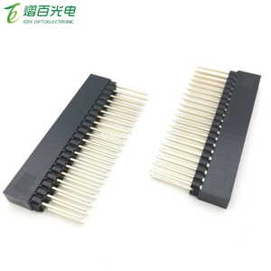 50PCS 2,54mm 40-poliger Stapel-Header-Anschluss Zweireihig 2x20 Position für Raspberry Pi 2 Mode B & B PC104