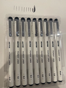 Siêu Tốt Vẽ Bút Quà Tặng Thiết Lập Biểu Tượng Tùy Chỉnh Sắc Tố Fineliner Với Các loại Lời Khuyên Màu Trắng Và Màu Đen Gói Của Nghệ Thuật Đánh Dấu - Product Image 4