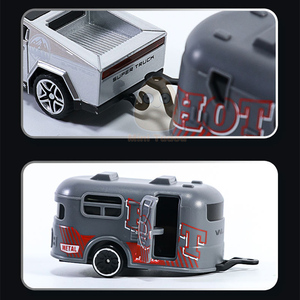 1/64 ölçekli pikap mini alaşım model rc araba 2.4Ghz 6CH ışık hız kontrolü die-cast uzaktan kumanda elektrikli kamyon - Product Image 5