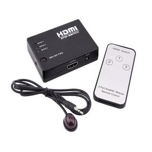 Amplificador de señal de conmutador de vídeo de salida 3 en 1 OEM 1080p éxito de ventas con mando a distancia IR conmutador de vídeo HDMI de 3 puertos - Product Image 2
