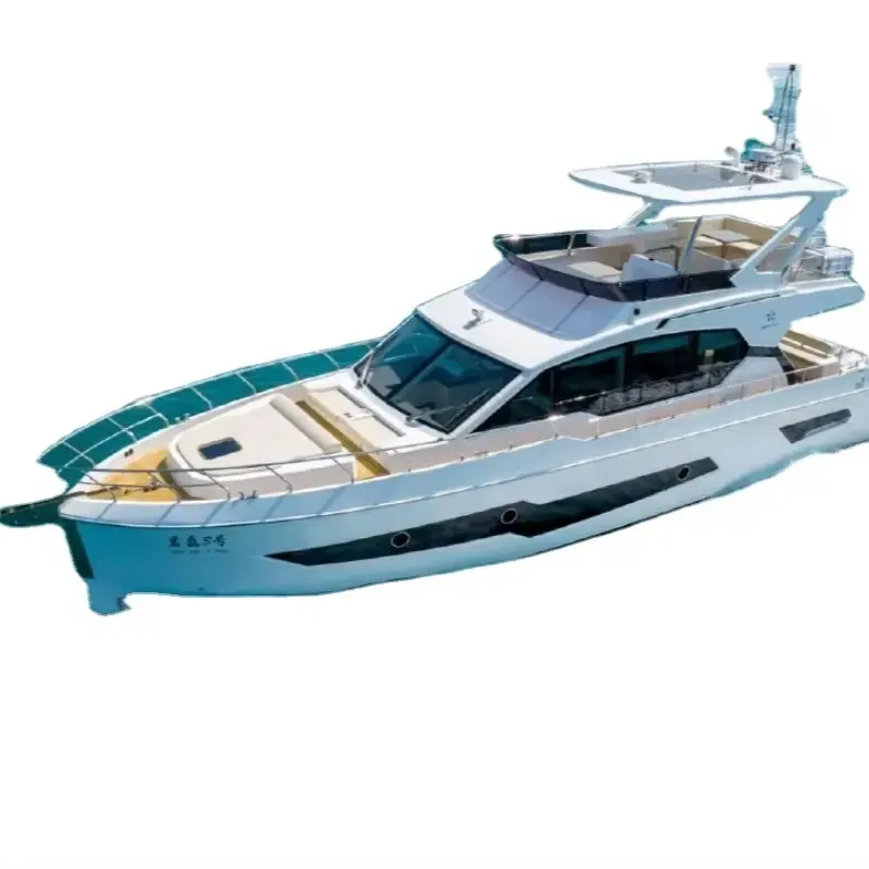 Barco de pesca luxuoso de 17,6 m para venda grande barco de alumínio equipado com motor externo iate patrulha