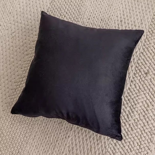 Quadrato in velluto nero 45x45 cm