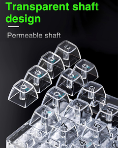 AMZ Hot Sale AULA F21 21Keys Transparent Mini <strong>Numeric</strong> <strong>Keyboard</strong> Membrane Operation Tri-Mode Number Pad Hot Swappable Backlight - Product Image 3