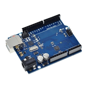 TZT-Caja oficial para UNO R3, Chip de ATMEGA328P-MU Original ATMEGA16U2 con Cable para placa de desarrollo Arduino UNO R3