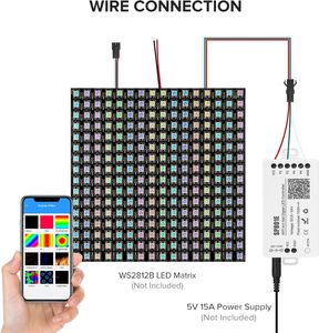 Ws2812b полосный программируемый цифровой Wi-Fi СВЕТОДИОДНЫЙ матричный пиксельный контроллер Sp801e - Product Image 4
