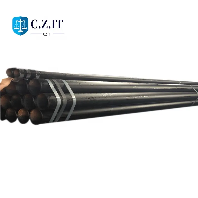Tubo de aço carbono std, aço carbono, sem costura, pintura preta, 4 polegadas, 114.3mm, para caldeira redonda, tubo de aço grosso