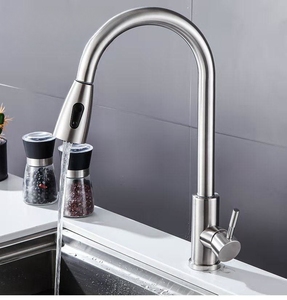 Modern Single Handle 304 Stainless Steel Kitchen Faucet Sink Tap <strong>Mixer</strong> <strong>Cheap</strong> Price with Ceramic Valve Core - Product Image 5