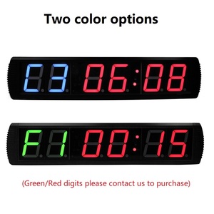 Consegna rapida grande digitale da 4 pollici rosso blu cifre LED conto alla rovescia Fitness intervallo Timer Home palestra allenamento allenamento orologio - Product Image 5