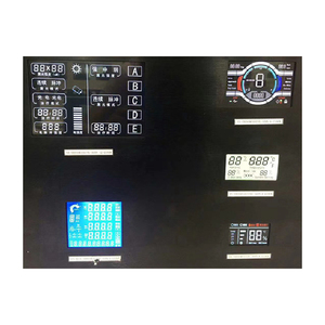 Personalizzato monocromatico 7 segmento 20 cifre TN HTN tipo positivo Lcd Display LCM con scheda Controller per distributore di carburante
