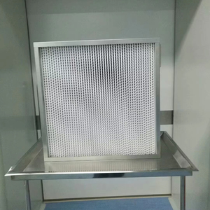 工业AHU H13 H14 U15 U16铝金属框架高效Hepa过滤器通风暖通空调空气系统新造棉 - Product Image 1